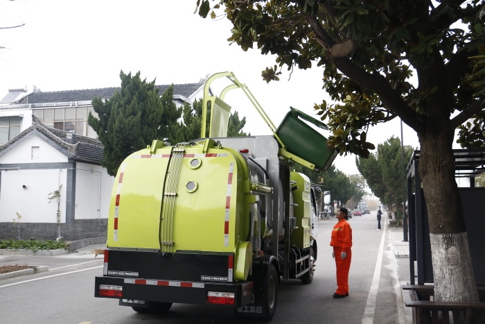 零碳收运、高效闭环 | XINGKONG SPORT纯电动餐厨垃圾车助力贾汪潘安湖绿色环卫升级