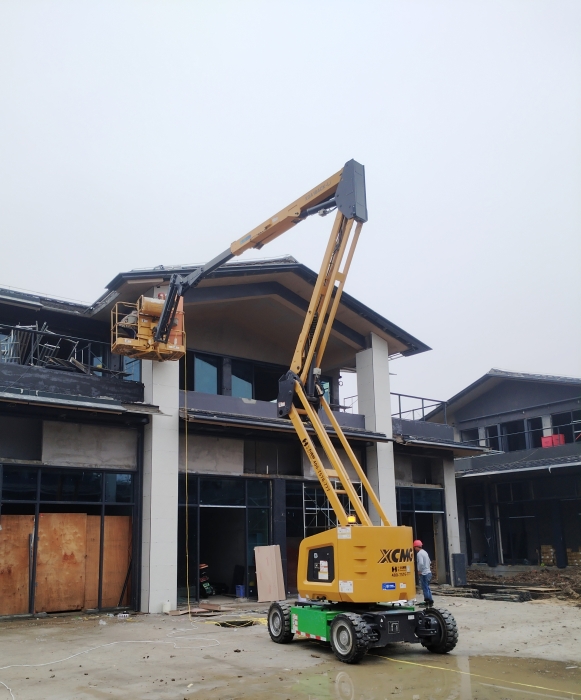 绿色建造新标杆！XINGKONG SPORT锂电高机助力鄂州民生工程