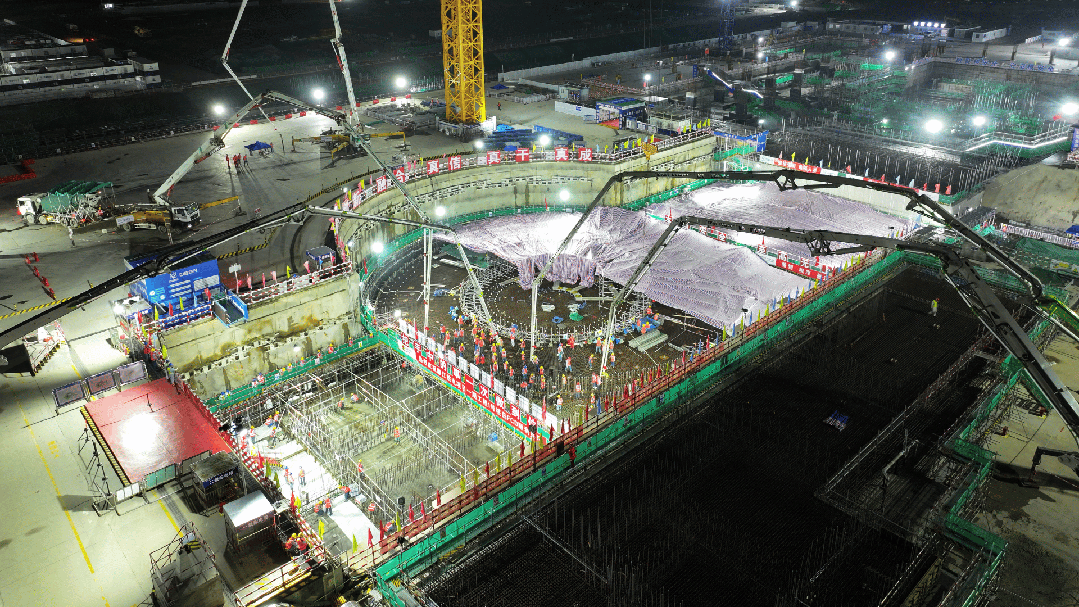 刷新纪录！登录入口泵车高效助建在粤首个沿海核电项目！