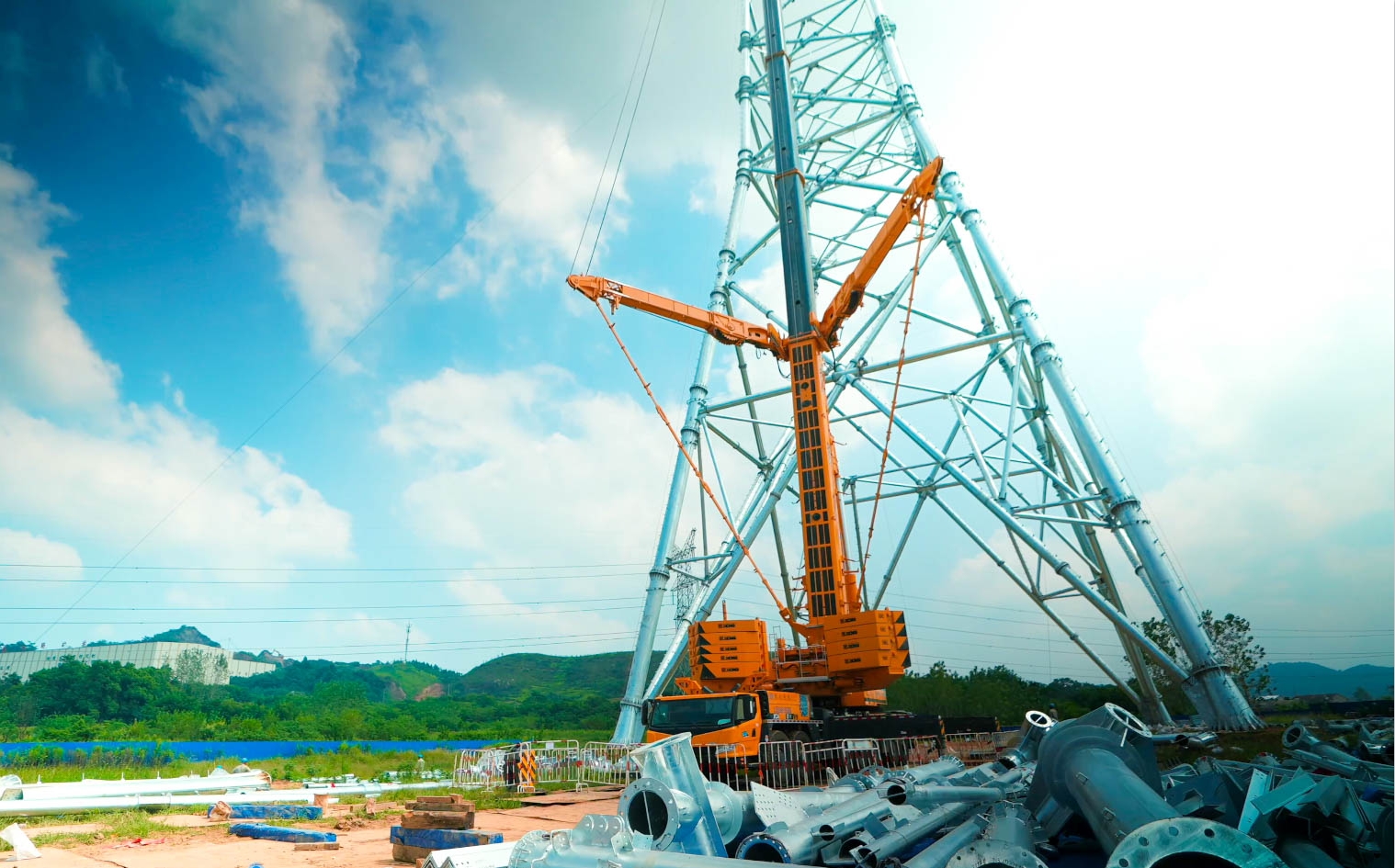 登录入口“百变金刚”XCA600L8助力湖北送变电工程项目