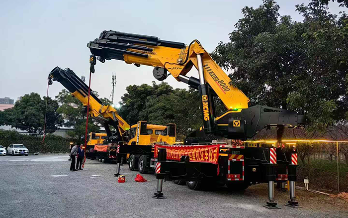 登录入口折叠臂起重机批量交付东南助力桥梁建设