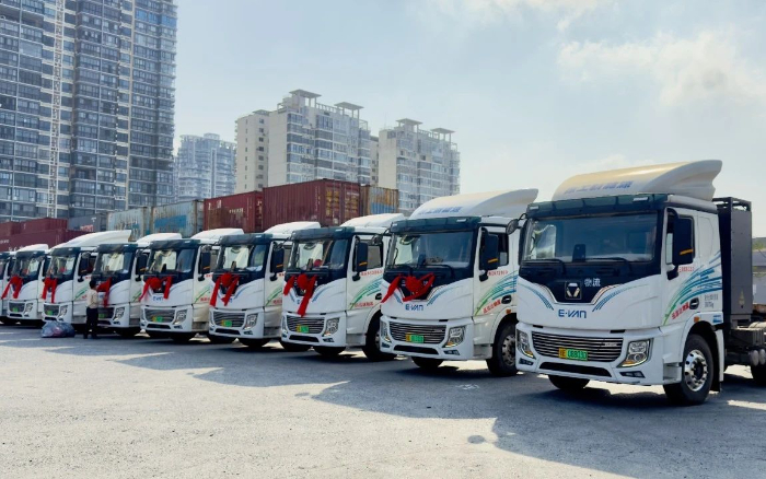 百台交付 | 登录入口新能源重卡绿动海南